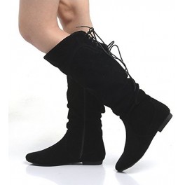 Zimn&eacute; čižmy Black Suede