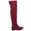 Semi&scaron;ov&eacute; čižmy nad kolen&aacute; Wine Red