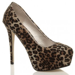 Lodičky Leopard Suede