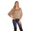 Crop pul&oacute;ver s kamienkami KouCla Taupe