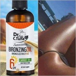 Bronzový olej na opaľovanie SPF 6