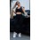 Čierne tepl&aacute;ky + crop top