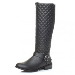 Zimn&eacute; čižmy Biker Black Matt 