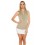 Trendy top s čipkou Khaki